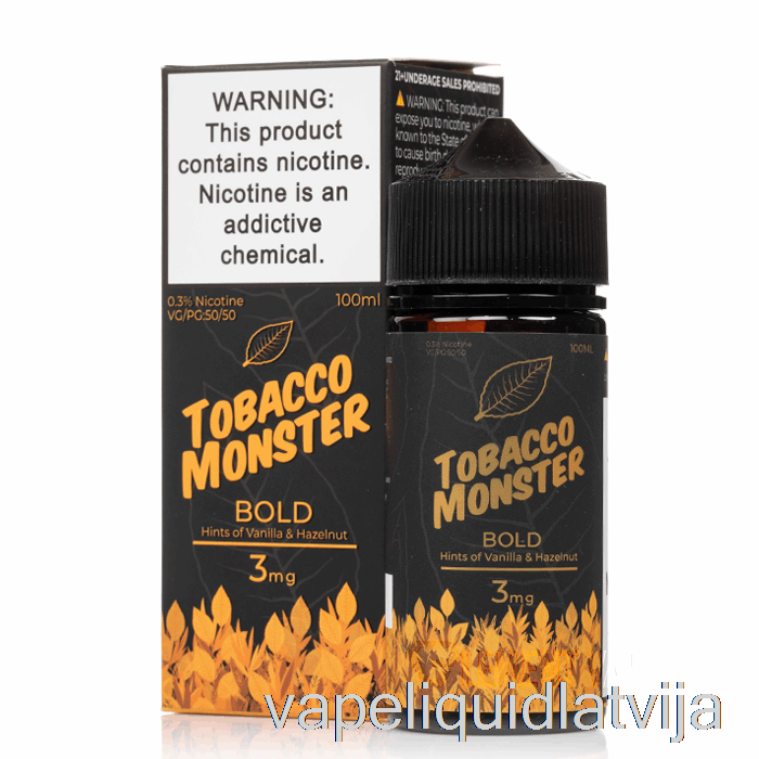 Treknrakstā - Tabakas Briesmonis - 100ml 3mg Vape šķidrums